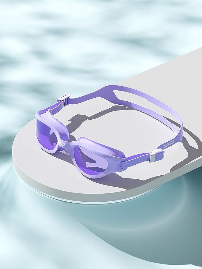 COPOZZ Women's Swim Goggles, Swimming Goggles Anti-fog No Leaking UV Protection for Adult
