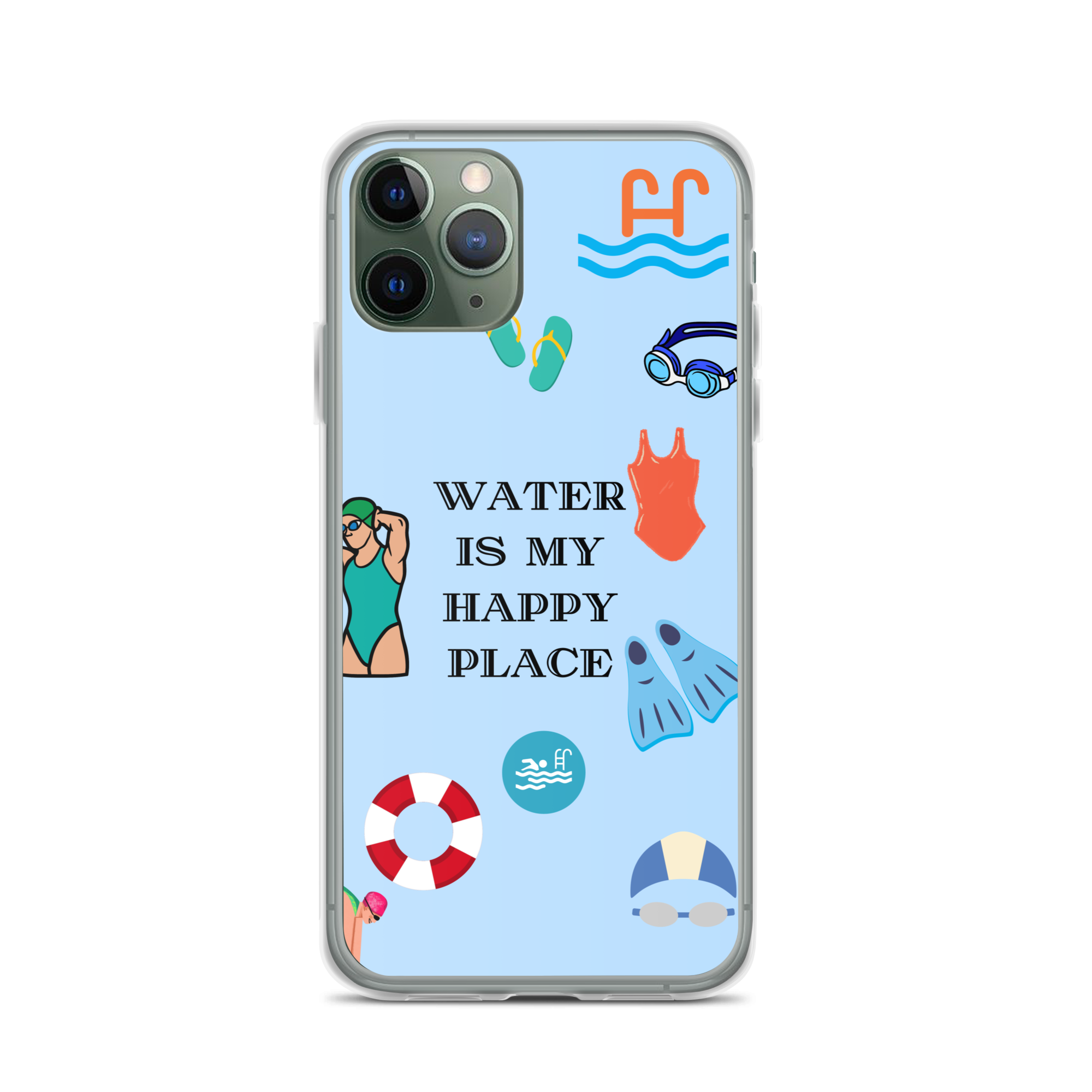 Water Is My Happy Place iPhone Case