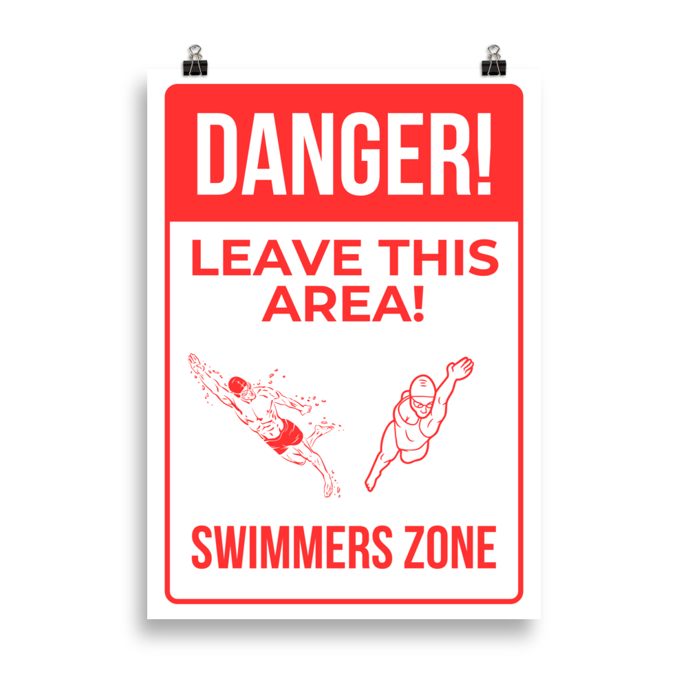 "Swimmers Zone" - Poster