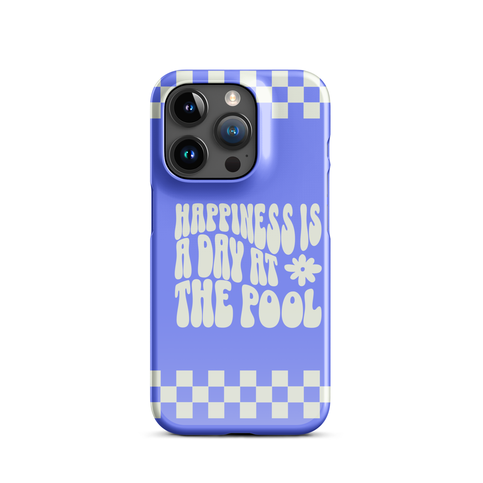 "Happiness is a Day at the Pool" iPhone Case