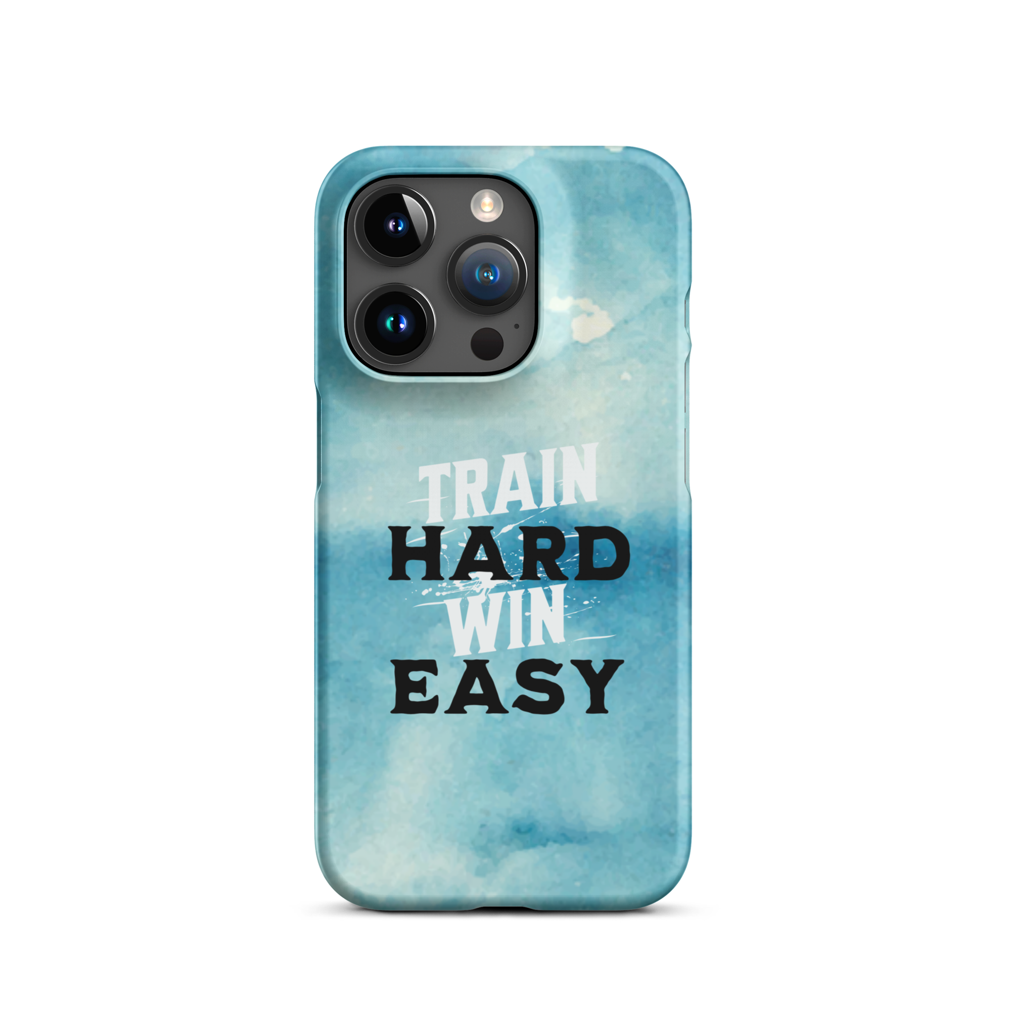 Train Hard, Win Easy iPhone case