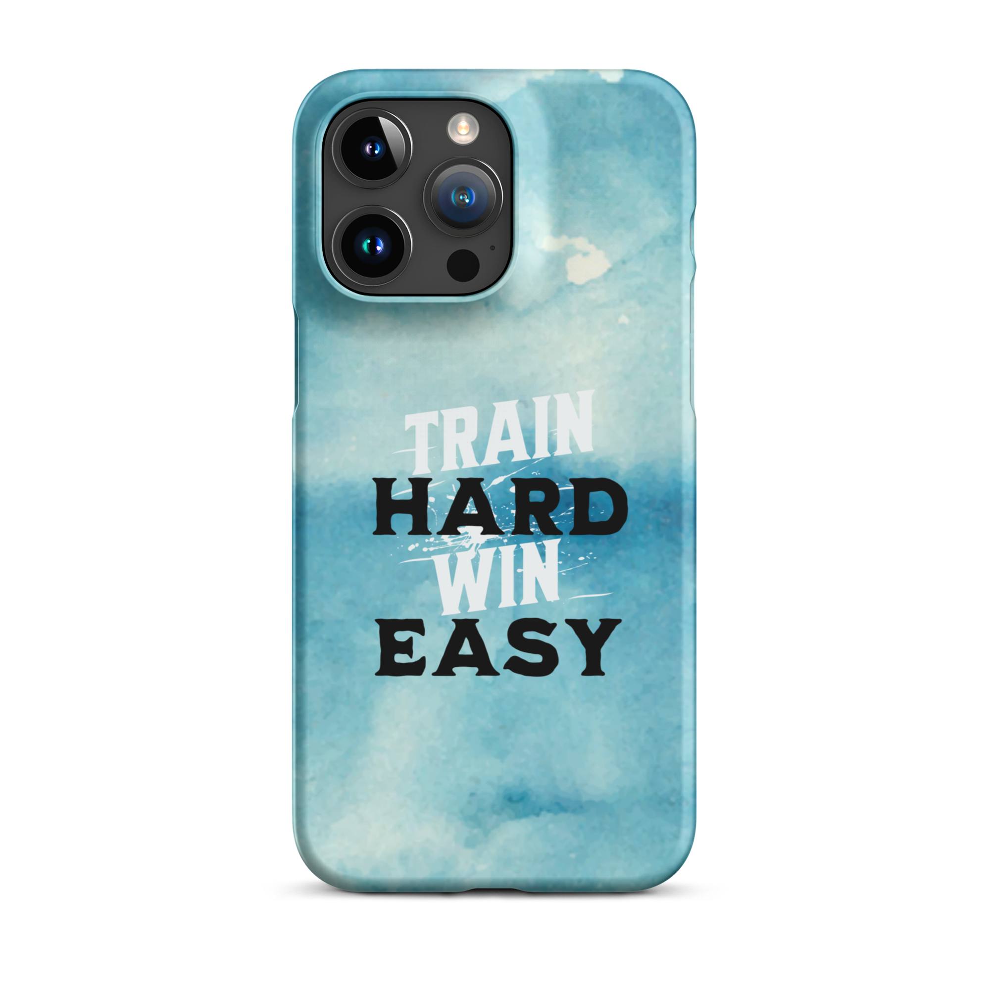 Train Hard, Win Easy iPhone case
