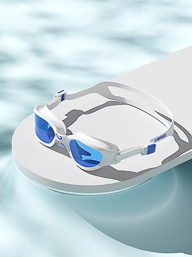 COPOZZ Women's Swim Goggles, Swimming Goggles Anti-fog No Leaking UV Protection for Adult