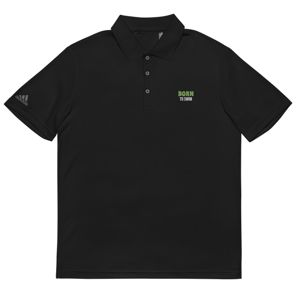 "Born To Swim" adidas polo shirt