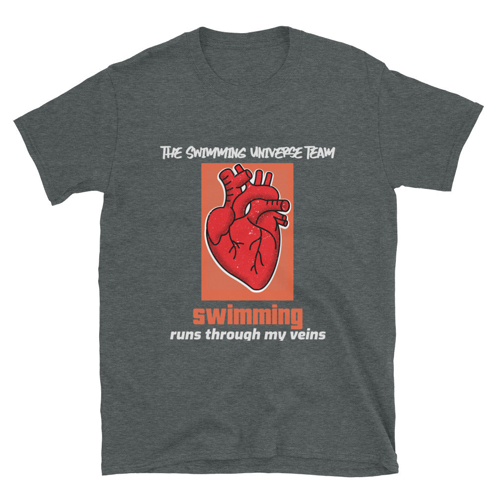 "Swimming Run Through My Veins" - T-Shirt